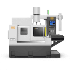 An industrial photograph showing the complete external structure and design of the MX500-N50 high-precision whirling machine.