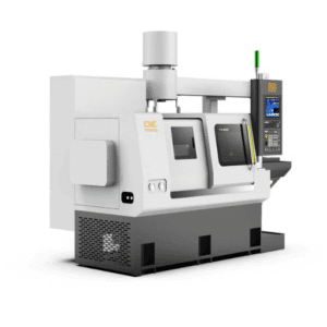 An industrial photograph showing the complete external structure and design of the MX500-N50 high-precision whirling machine.